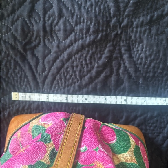 Dooney & Bourke Pink and Green Floral Satchel - Picture 11 of 13